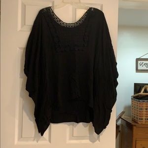 Black dolman blouse